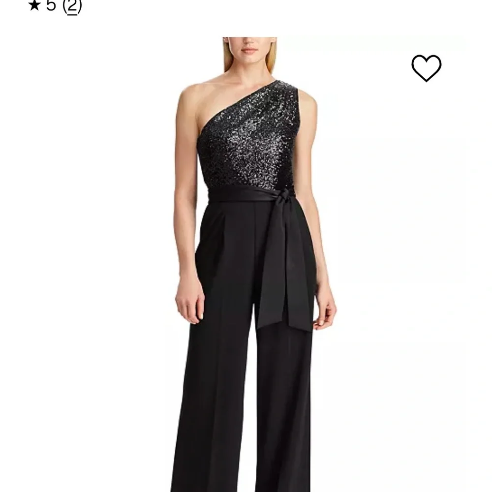 Ralph Lauren One Shoulder Sequin Bodice Jumsuit - Picture 6 of 7